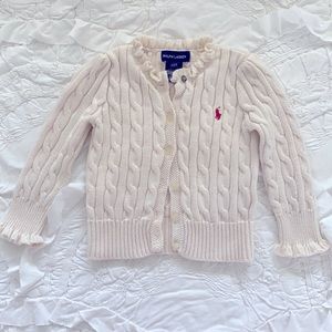 Ralph Lauren cream sweater 2t